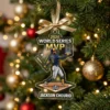 Jackson Chourio MVP Bat Flip 2026 World Series Champions Milwaukee Brewers Custom Acrylic Ornament - Front View Main Mockup