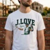 Jordan Love J. Love Pose T-Shirt - Front View Main Mockup