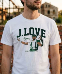 Jordan Love J. Love Pose T-Shirt - Front View Main Mockup