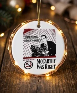 joseph mccarthy communism is treason to america ornament