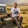 joseph mccarthy communism is treason to america white tshirt safari jeep