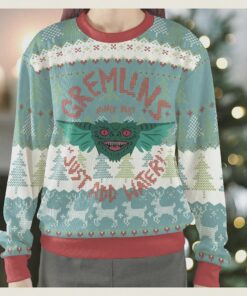 just add water gremlins ugly christmas sweatshirt 2