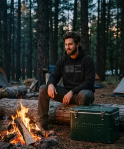let s fuck to the lofi hip hop playlist black hoodie campfire twilight
