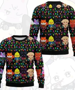 lightning fairy aniteez merry christmas ugly christmas sweater gift for fans ateez 1