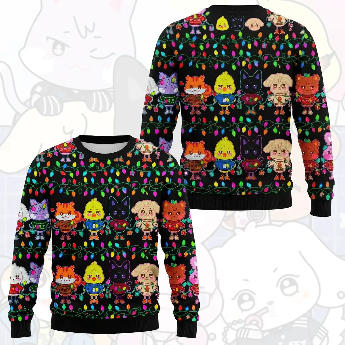 Merry Christmas SKZOO Ugly Christmas Sweater - Design Preview