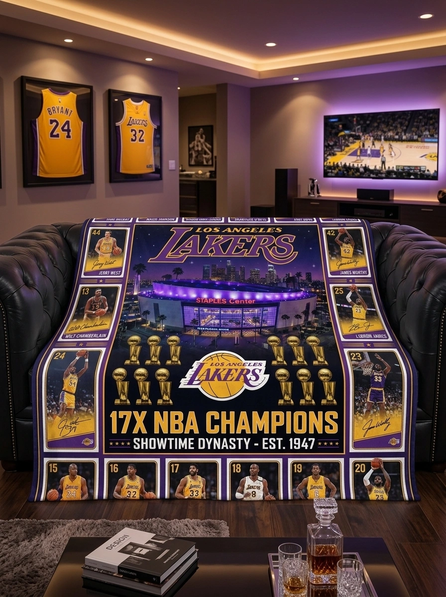 los angeles lakers 17x nba champions crypto com arena legends facsimile signatures fleece throw blanket mockup 2 Los Angeles Lakers 17x NBA Champions Crypto Com Arena Legends Facsimile Signatures Fleece Throw Blanket - Front View Main Mockup