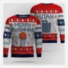 merry swishmas utah basketball ugly christmas sweater 1