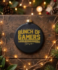 Milwaukee Baseball Bunch Of Gamers World Champs - Front View Main Mockup