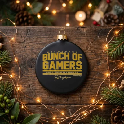 Milwaukee Baseball Bunch Of Gamers World Champs - Front View Main Mockup