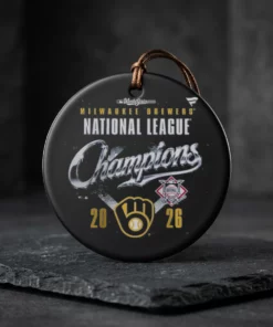 Milwaukee Brewers 2026 National League Champions Locker Room T-Shirt - Back or Alternative Angle Mockup