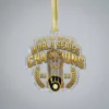 Milwaukee Brewers 2026 World Series Champions Official Locker Room Custom Acrylic Ornament - Front View Main Mockup