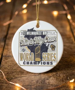 Milwaukee Brewers 2026 World Series Champions My Crew State T-Shirt - Lifestyle Model Mockup