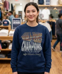 Milwaukee Brewers 2026 World Series Champions Stack T-Shirt - Back or Alternative Angle Mockup
