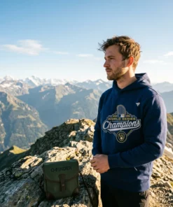 Milwaukee Brewers Fanatics 2026 World Series Champions Logo T-Shirt - Lifestyle Model Mockup