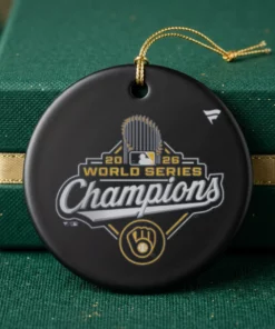 Milwaukee Brewers Fanatics 2026 World Series Champions Logo T-Shirt - Back or Alternative Angle Mockup