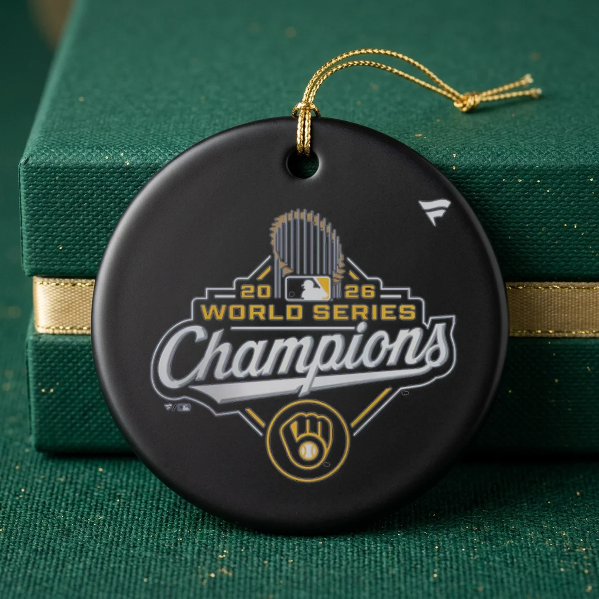 milwaukee brewers fanatics 2026 world series champions logo ornament Milwaukee Brewers Fanatics 2026 World Series Champions Logo T-Shirt - Back or Alternative Angle Mockup