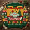 Monopoly Ruined Christmas Again Flipped Board Holiday Dispute Ugly Christmas Sweater - Front View Main Mockup