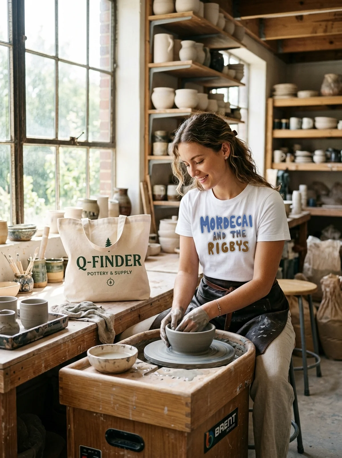 mordecai and the rigbys white tshirt pottery studio mordecai and the rigbys white tshirt pottery studio