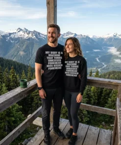 my body is a machine that turns unkissed forehead into kiss black tshirt overlook couple