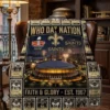 New Orleans Saints Who Dat Nation Caesars Superdome Legends Facsimile Signatures Fleece Throw Blanket - Front View Main Mockup