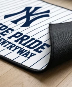 new york yankees pinstripe pride bronx bombers welcome mat mockup 3