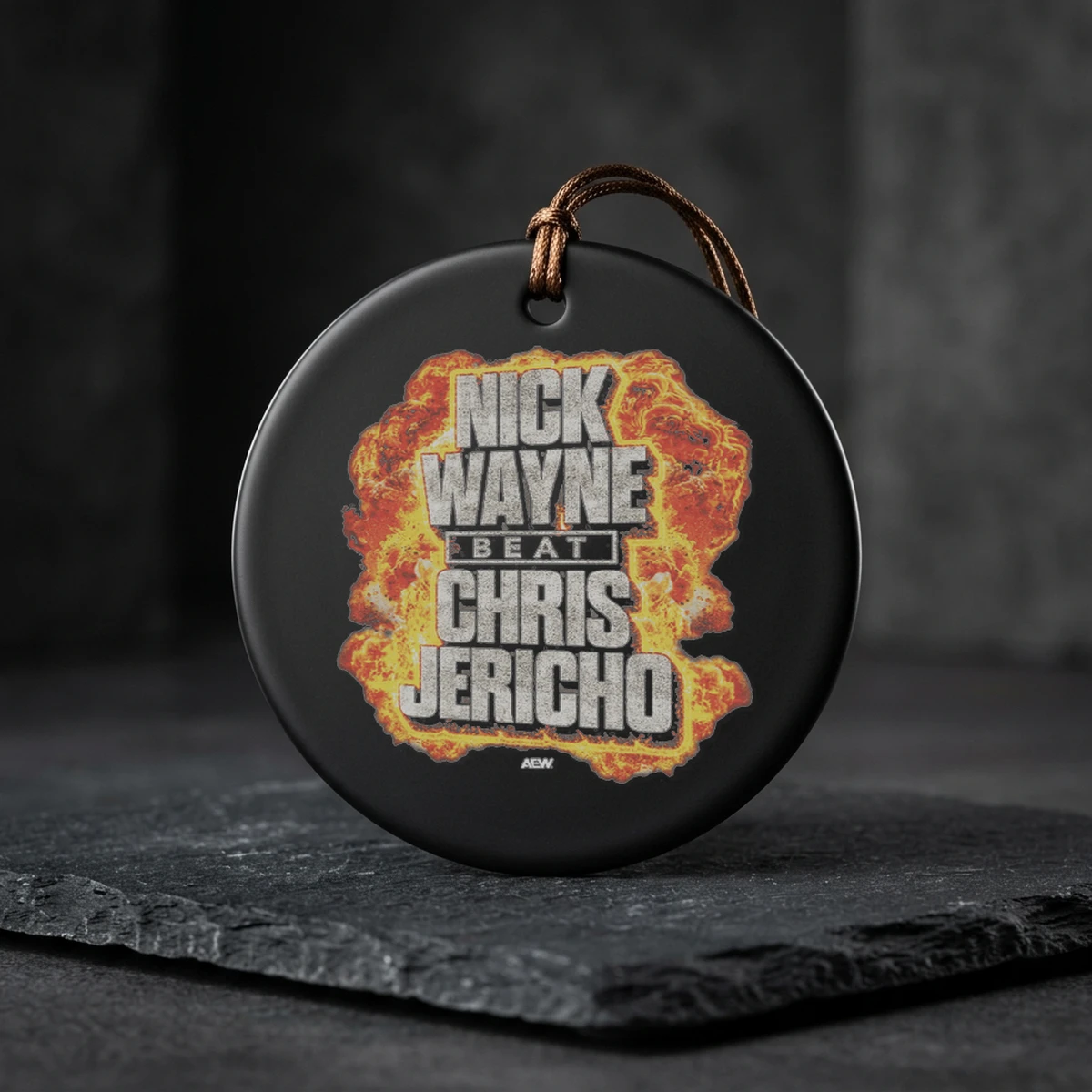 nick wayne nick wayne beat chris jericho ceramic ornament Nick Wayne - Nick Wayne Beat Chris Jericho T-Shirt - Back or Alternative Angle Mockup