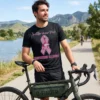 northern illinois huskies football in oct black tshirt gravel bike