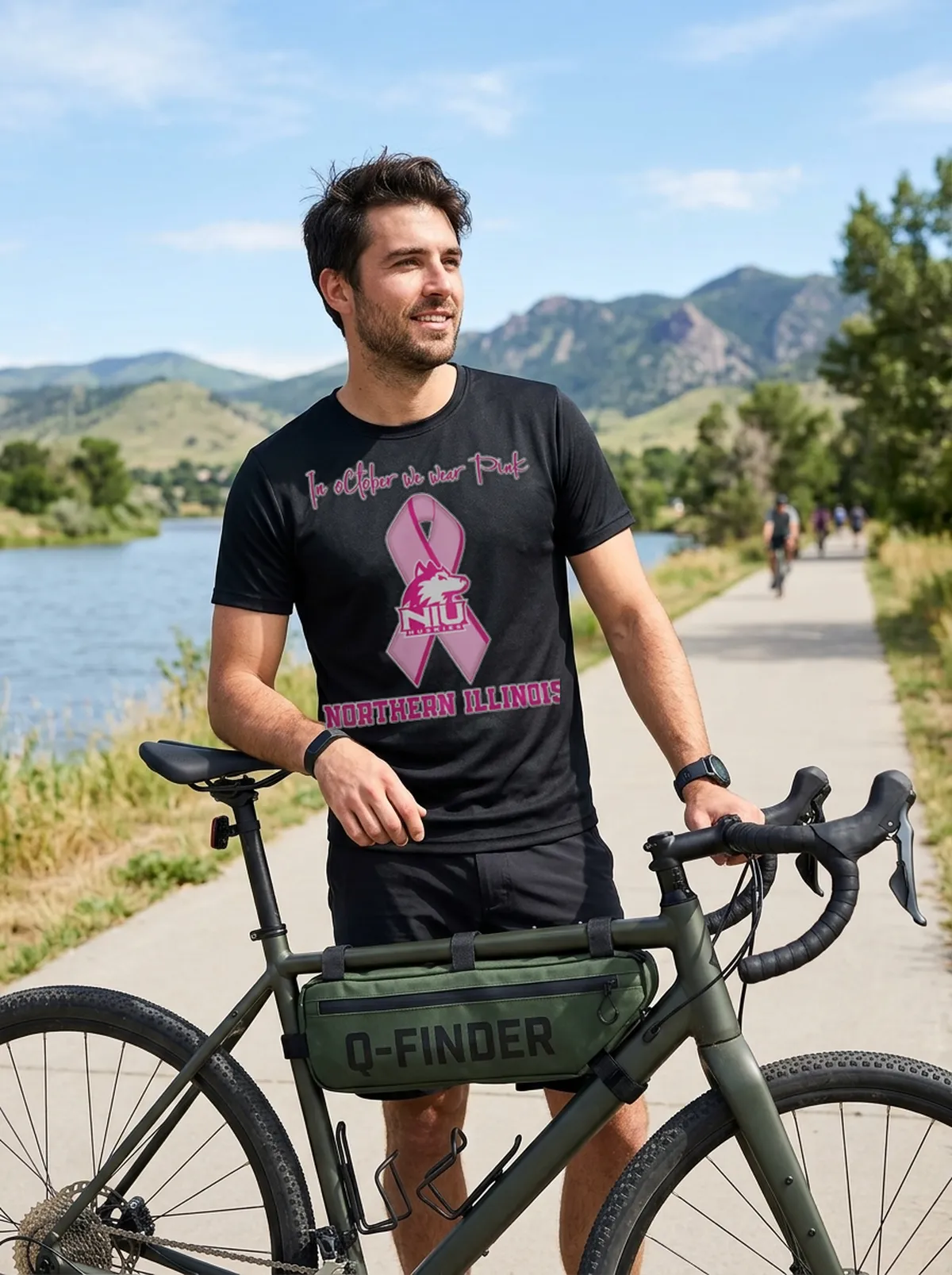 northern illinois huskies football in oct black tshirt gravel bike northern illinois huskies football in oct black tshirt gravel bike