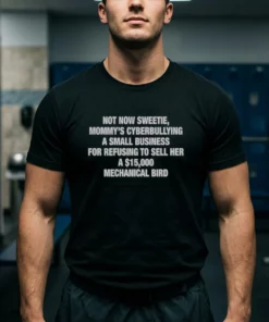 Not Now Sweetie, Mommy’S Cyberbullying A Small Business For Refusing To Sell Her Shirt - Back or Alternative Angle Mockup
