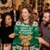 not wrapped by accident kinky elf ribbon gag gift christmas sweater