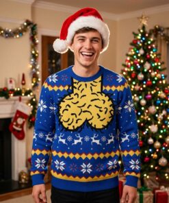 novelty adult humor christmas ugly jumper naughty reindeer holiday party crewneck sweater 2