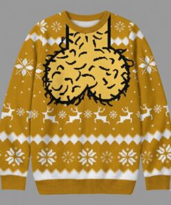novelty adult humor christmas ugly jumper naughty reindeer holiday party crewneck sweater 3