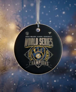 Official Brewers 2026 World Series Champions T-Shirt - Close-up Graphic Detail Mockup