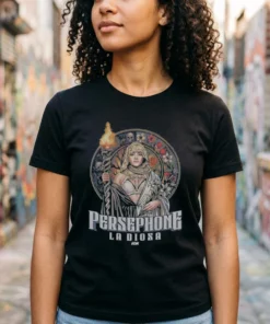 Persephone - La Diosa T-Shirt - Front View Main Mockup