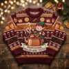 Professional Mulled Wine Quality Control Tester Elf Ugly Christmas Sweater - Front View Main Mockup