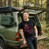 qb1 on the run black tshirt jeep tailgate