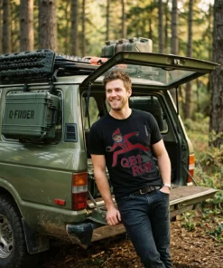 qb1 on the run black tshirt jeep tailgate