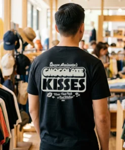 Queen Aminata - Chocolate Kisses T-Shirt - Front View Main Mockup