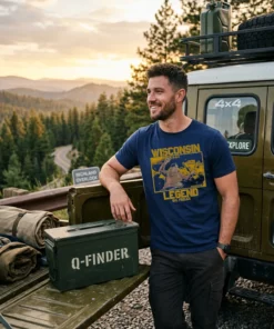Sal Frelick Wisconsin Legend T-Shirt - Lifestyle Model Mockup