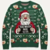 santa drunk tank christmas morning mugshot ugly christmas sweater 1