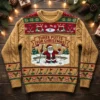 Santa Frozen In The Sand Trap Three Putts For Christmas Ugly Christmas Sweater - Front View Main Mockup