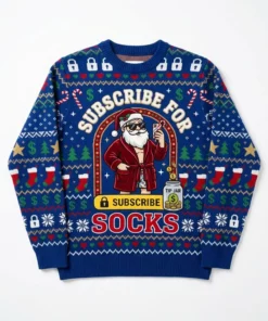 santa onlyfans exclusive content behind the velvet rope ugly christmas sweater 1