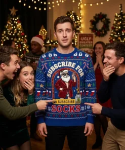 santa onlyfans exclusive content behind the velvet rope ugly christmas sweater 3
