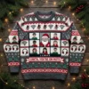 Santa You Are On Mute Video Call Glitch Ugly Christmas Sweater - Front View Main Mockup