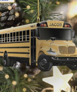 school bus driver transportation keepsake christmas tree hanging ornament 1