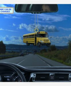 school bus driver transportation keepsake christmas tree hanging ornament 3