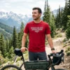 sebastian aho appreciation red tshirt gravel bike