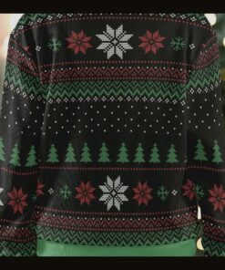 sleigher heavy metal hail santa ugly christmas sweatshirt 3