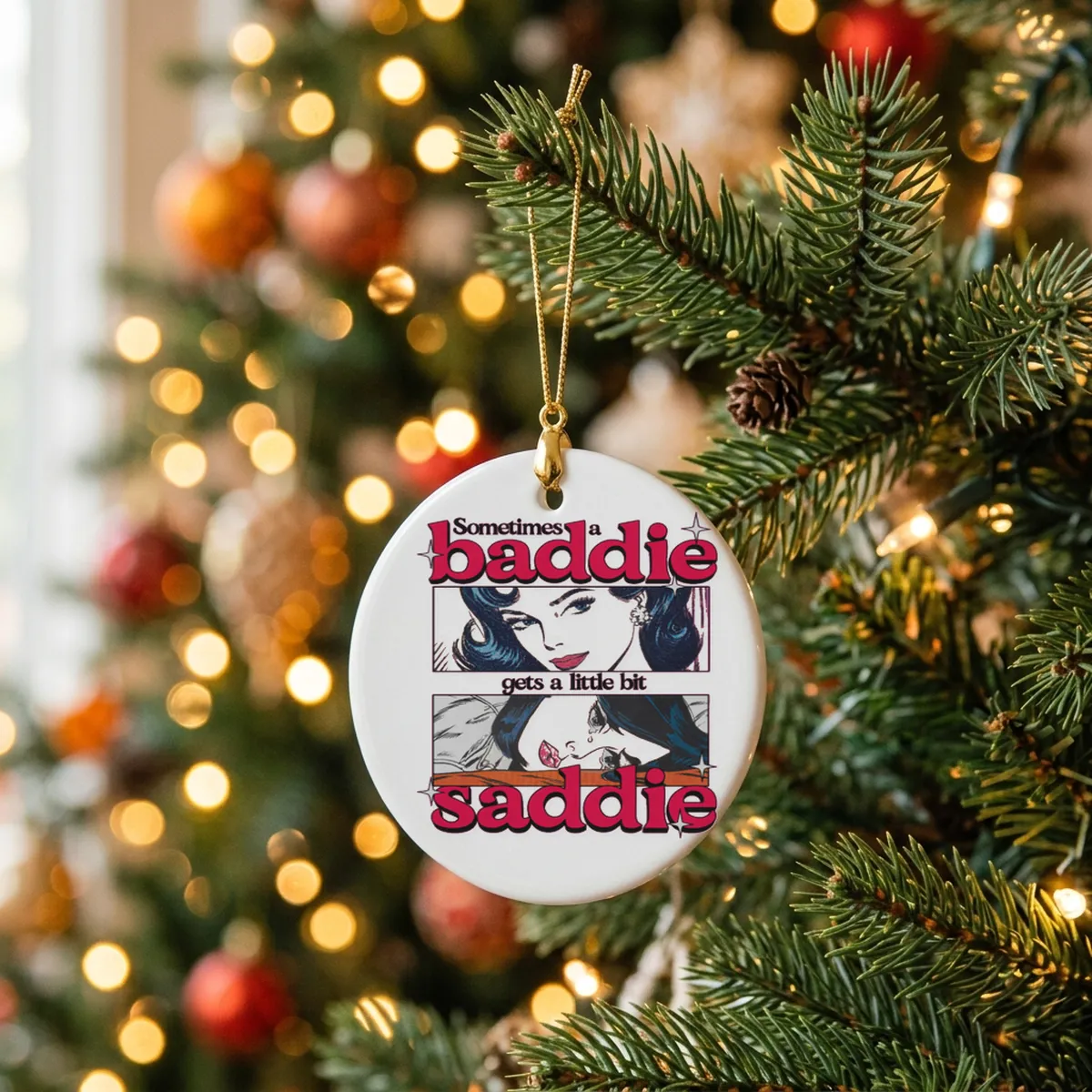 Sometimes A Baddie Gets A Little Saddie Shirt - Design Preview