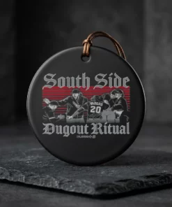 south side baseball dugout dance ritual ceramic ornament